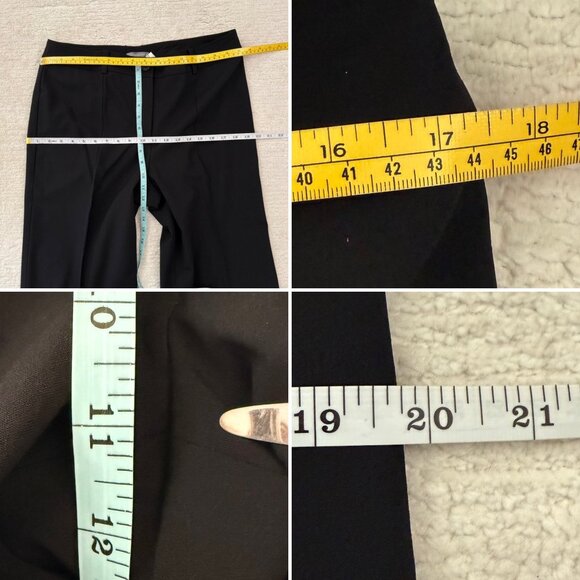Ann Taylor Pants Size 12 Black Wool Blend Classic Career Essentials Straight Leg - Picture 5 of 14